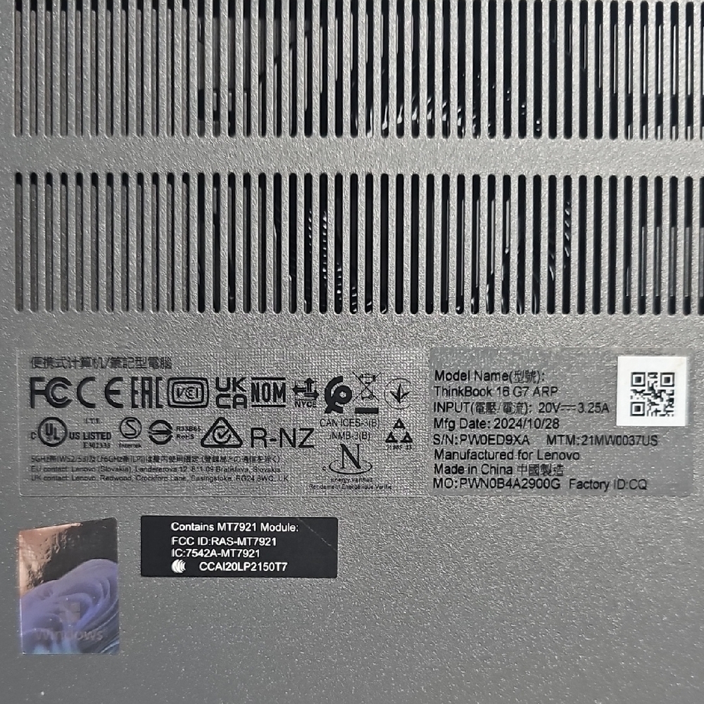 Lenovo Gray Laptop High-Performance ThinkBook